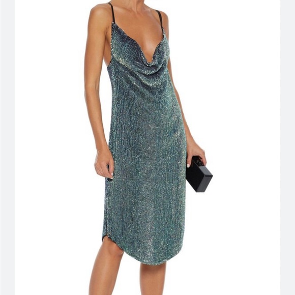 Retrofete Midi Draped Dress - Picture 1 of 6